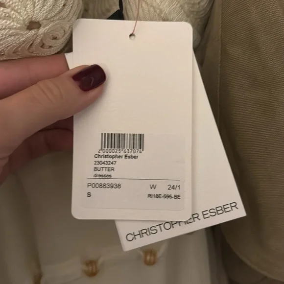 Christopher Esber White Reminiscence Beaded Maxi Dress - Picture 3 of 3